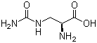 结构式 CAS# 1483-07-4, L-脲基丙氨酸