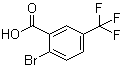 2-溴-5-三氟甲基苯甲酸分子结构 (CAS 1483-56-3)