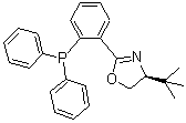structure of CAS# 148461-16-9, (4S)-4-(1,1-Dimethylethyl)-2-[2-(diphenylphosphino)phenyl]-4,5-dihydrooxazole