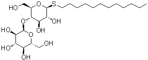 1-S-Dodecyl beta-D-thiomaltopyranoside molecular structure (CAS 148565-58-6)