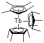 Tris(tetramethylcyclopentadienyl)terbium molecular structure (CAS 148607-25-4)