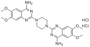 特拉唑嗪二聚体杂质二盐酸盐分子结构 (CAS 1486464-41-8)