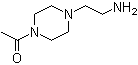 structure of CAS# 148716-35-2, 4-Acetyl-1-piperazineethanamine;1-[4-(2-Aminoethyl)piperazin-1-yl]ethanone