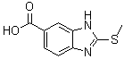2-(Methylthio)-1H-benzimidazole-6-carboxylic acid molecular structure (CAS 148720-14-3)
