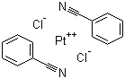 结构式 CAS# 14873-63-3, 双(氰苯)二氯铂(II); 二(苯甲腈)合二氯化铂