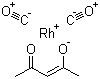 二羰基乙酰丙酮铑(I)分子结构 (CAS 14874-82-9)