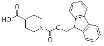 1-Fmoc-piperidine-4-carboxylic acid molecular structure (CAS 148928-15-8)