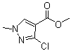3-Chloro-1-methylpyrazole-4-carboxylic acid methyl ester molecular structure (CAS 148934-66-1)