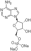 Adenosine 5'-monophosphate disodium salt molecular structure (CAS 149022-20-8)