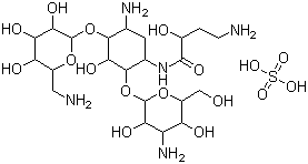 structure of CAS# 149022-22-0, Amikacin sulfate salt