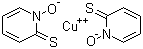 structure of CAS# 14915-37-8, Bis(1-hydroxy-1H-pyridine-2-thionato-O,S)copper;copper bis(1-oxidopyridine-2-thione)
