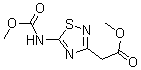 5-[(Methoxycarbonyl)amino]-1,2,4-thiadiazole-3-acetic acid methyl ester molecular structure (CAS 149196-71-4)
