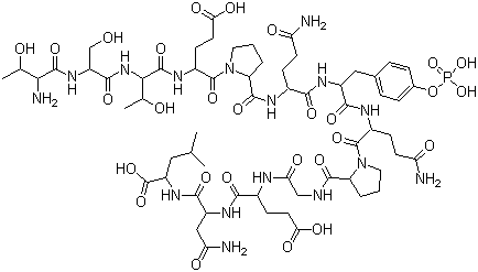 pp60 c-src (521-533) (phosphorylated) molecular structure (CAS 149299-77-4)