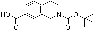 N-Boc-1,2,3,4-tetrahydroisoquinoline-7-carboxylic acid molecular structure (CAS 149353-95-7)