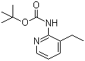 N-(3-乙基-2-吡啶基)氨基甲酸叔丁酯分子结构 (CAS 149489-03-2)