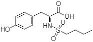 N-(丁基磺酰基)-L-酪氨酸分子结构 (CAS 149490-60-8)