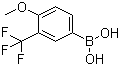 4-甲氧基-3-(三氟甲基)苯硼酸分子结构 (CAS 149507-36-8)