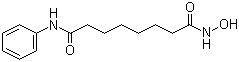 structure of CAS# 149647-78-9, Vorinostat;Suberoylanilide hydroxamic acid; Suberanilohydroxamic acid; N-Hyrdroxy-N'-phenyloctanediamide