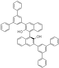 (1S)-3,3'-Bis([1,1':3',1''-terphenyl]-5'-yl)-[1,1'-binaphthalene]-2,2'-diol molecular structure (CAS 1496637-10-5)