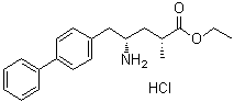 (2R,4S)-4-Amino-5-(biphenyl-4-yl)-2-methylpentanoic acid ethyl ester hydrochloride molecular structure (CAS 149690-12-0)