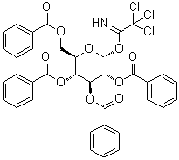 alpha-D-吡喃葡萄糖 2,3,4,6-四苯甲酸酯 1-(2,2,2-三氯亚氨乙酸酯)分子结构 (CAS 149707-75-5)