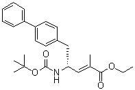 (4R)-5-[1,1'-Biphenyl]-4-yl-4-[[(1,1-dimethylethoxy)carbonyl]amino]-2-methyl-2-pentenoic acid ethyl ester molecular structure (CAS 149709-59-1)