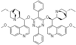 结构式 CAS# 149820-65-5, 2,5-二苯基-4,6-二(二氢化奎宁)嘧啶