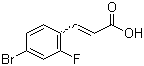 4-Bromo-2-fluorocinnamic acid molecular structure (CAS 149947-19-3)