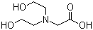 N,N-二羟乙基甘氨酸分子结构 (CAS 150-25-4)