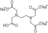 结构式 CAS# 150-38-9, 依地酸三钠盐