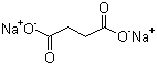 丁二酸二钠分子结构 (CAS 150-90-3)