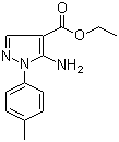 Ethyl 5-amino-1-(4-methylphenyl)-1H-pyrazole-4-carboxylate molecular structure (CAS 15001-11-3)