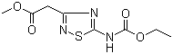 结构式 CAS# 150215-07-9, 5-[(乙氧基羰基)氨基]-1,2,4-噻二唑-3-乙酸甲酯
