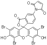 1-(2',4',5',7'-Tetrabromo-3',6'-dihydroxy-3-oxospiro[isobenzofuran-1(3H),9'-[9H]xanthen]-5-yl)-1H-pyrrole-2,5-dione molecular structure (CAS 150322-02-4)