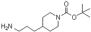 4-(3-氨基丙基)哌啶-1-羧酸叔丁酯分子结构 (CAS 150349-65-8)