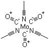 Triacetonitrile tricarbonylmolybdenum molecular structure (CAS 15038-48-9)