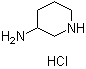 3-哌啶胺单盐酸盐分子结构 (CAS 150395-91-8)
