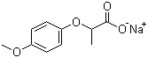 Sodium 2-(4-methoxyphenoxy)propionate molecular structure (CAS 150436-68-3)