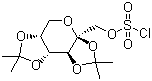 Diacetonefructose chlorosulfate molecular structure (CAS 150609-95-3)
