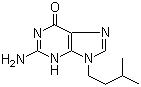 2-Amino-9-(3-methylbutyl)-3H-purin-6-one molecular structure (CAS 15065-50-6)