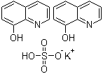 8-喹啉醇硫酸氢钾盐分子结构 (CAS 15077-57-3)