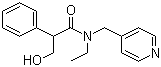 结构式 CAS# 1508-75-4, 托吡卡胺; 托品酰胺; N-乙基-N-(4-吡啶甲基)-alpha-羟甲基-苯乙酰胺