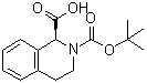 结构式 CAS# 151004-94-3, (S)-3,4-二氢-1,2(1H)-异喹啉二甲酸 2-叔丁酯