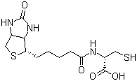 N-Biotinyl-L-cysteine molecular structure (CAS 151009-85-7)