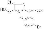结构式 CAS# 151012-31-6, 1-(4-溴苄基)-2-丁基-4-氯-1H-咪唑-5-甲醇