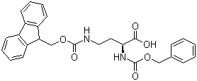 N-Cbz-N'-Fmoc-L-2,4-Diaminobutyric acid molecular structure (CAS 151132-82-0)