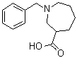Hexahydro-1-(phenylmethyl)-1H-azepine-3-carboxylic acid molecular structure (CAS 1512562-42-3)