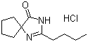 2-Butyl-4-spirocyclopentane-2-imidazolin-5-one hydrochloride molecular structure (CAS 151257-01-1)