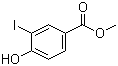 Methyl 4-hydroxy-3-iodobenzoate molecular structure (CAS 15126-06-4)