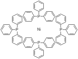 结构式 CAS# 15133-82-1, 四(三苯基膦)镍